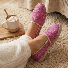 Load image into Gallery viewer, Alina Tweed Espadrilles - Pink