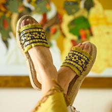 Load image into Gallery viewer, Gajra Black Espadrilles
