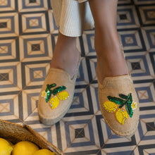Load image into Gallery viewer, Lemoncello Espadrilles Beige Platforms