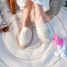 Load image into Gallery viewer, Jumeirah Linen espadrilles Platforms