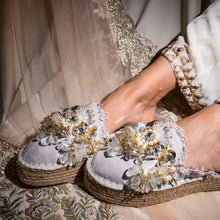 Load image into Gallery viewer, New York Silver Espadrilles Platform