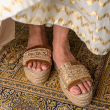 Load image into Gallery viewer, Gajra Gold Espadrilles
