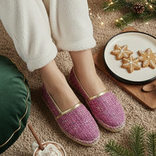 Load image into Gallery viewer, Alina Tweed Espadrilles - Pink