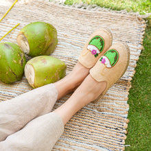Load image into Gallery viewer, PinaColada beaded espadrilles Flats