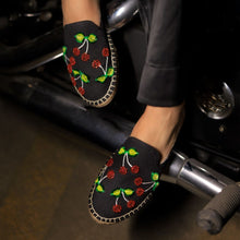 Load image into Gallery viewer, Mon Cherie Espadrilles Black Flats