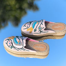 Load image into Gallery viewer, A front side of blush pink platforms exclusive ladies shoes is displayed.