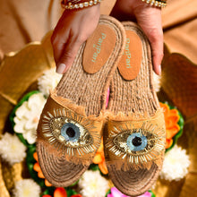 Load image into Gallery viewer, Glare Beige Open-Toed Sandals Flats