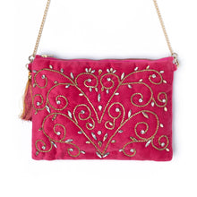Load image into Gallery viewer, An elegant Diva Rani Pink Bag exclusive handbags for women kept on a white background.