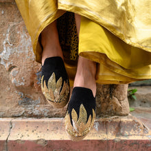 Load image into Gallery viewer, Agni Black Espadrilles Platforms