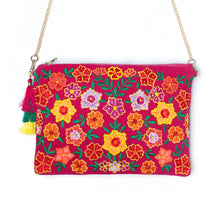 Load image into Gallery viewer, Front view of beautiful Bageecha Pink Bag which is kept against a white background. exclusive handbag for women