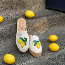 Load image into Gallery viewer, Lemoncello Espadrilles Off white Platforms