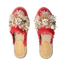 Load image into Gallery viewer, New York Red Espadrilles Platform