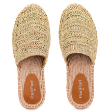 Load image into Gallery viewer, Silofer Espadrilles Gold Flats