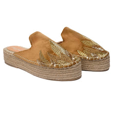 Load image into Gallery viewer, Agni Tan Espadrilles Platforms