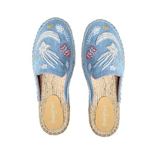 Load image into Gallery viewer, Starry Night Light Denim Flats