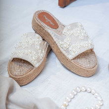 Load image into Gallery viewer, Capri Sandals Linen Platforms
