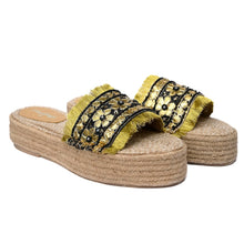 Load image into Gallery viewer, Gajra Black Espadrilles