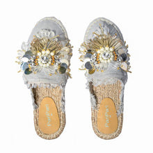 Load image into Gallery viewer, New York Silver Espadrilles Platform