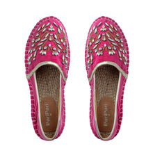 Load image into Gallery viewer, A cute ladies shoes picture, Diva Rani Pink Espadrilles.