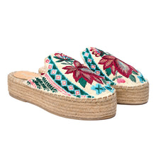 Load image into Gallery viewer, Kamal Off white Espadrilles Platforms