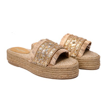 Load image into Gallery viewer, Gajra Gold Espadrilles