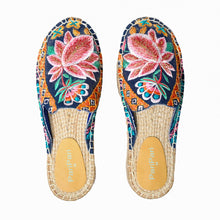 Load image into Gallery viewer, Kamal Espadrilles Navy Blue Flats