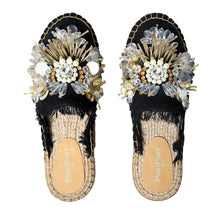 Load image into Gallery viewer, New York Black Espadrilles Flats