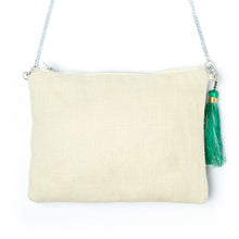 Load image into Gallery viewer, Back side Coco Bag Off White handbag for women kept on a white background.