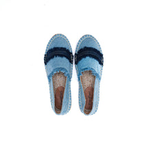 Load image into Gallery viewer, Saira denim closed back espadrilles