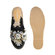 Load image into Gallery viewer, New York Black Espadrilles Platform