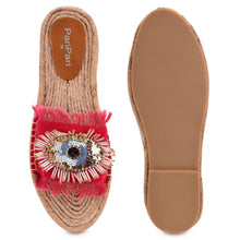 Load image into Gallery viewer, Glare Red Open-toed Sandals Platforms