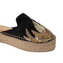 Load image into Gallery viewer, Agni Black Espadrilles Platforms