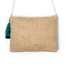 Load image into Gallery viewer, Back side Coco Bag Beige handbags for women kept on a white background.