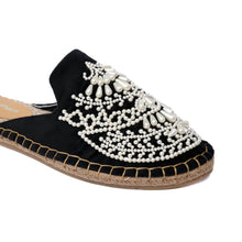 Load image into Gallery viewer, Iris Black Espadrilles Flats