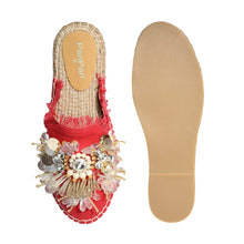 Load image into Gallery viewer, New York Red Espadrilles Platform