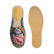 Load image into Gallery viewer, Kamal Espadrilles Navy Blue Flats
