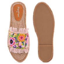 Load image into Gallery viewer, Blossom Beaded Open-toe Sandals Flats