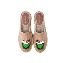 Load image into Gallery viewer, PinaColada beaded espadrilles Platforms
