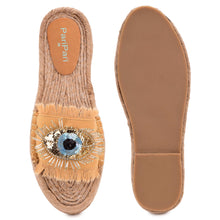 Load image into Gallery viewer, Glare Beige Open-Toed Sandals Platforms