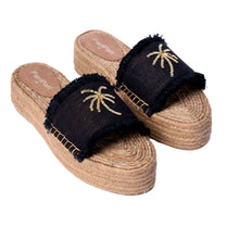 Load image into Gallery viewer, Copacabana sandals Black Platforms