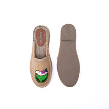 Load image into Gallery viewer, PinaColada beaded espadrilles Flats