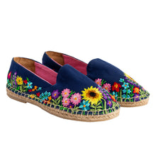 Load image into Gallery viewer, A cute ladies shoes picture, Wildflower Espadrilles Blue.