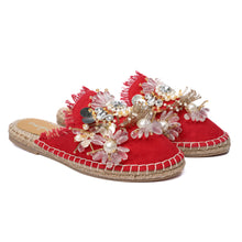 Load image into Gallery viewer, New York Red Espadrilles Flats
