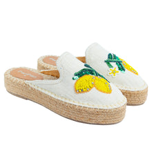 Load image into Gallery viewer, Lemoncello Espadrilles Off white Platforms