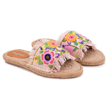 Load image into Gallery viewer, Blossom Beaded Open-toe Sandals Flats