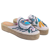 Load image into Gallery viewer, A front side of blush pink platforms exclusive ladies shoes is displayed.