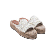 Load image into Gallery viewer, Capri Sandals Linen Platforms