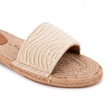 Load image into Gallery viewer, La Perla Cream Sandals Flats