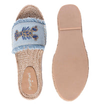 Load image into Gallery viewer, Lobster Denim Sandals Flats
