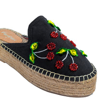Load image into Gallery viewer, Mon Cherie Espadrilles Black Platforms